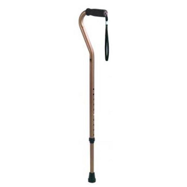 Carex Health Brands Carex Health Brands A72800 Adj. Alum. Cane With Offset Cushgrip A72800